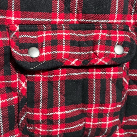 Cato Fashions C est 1946 Red Black White Quilted Puffer Vest 22 24 W NWOTS - Picture 2 of 5